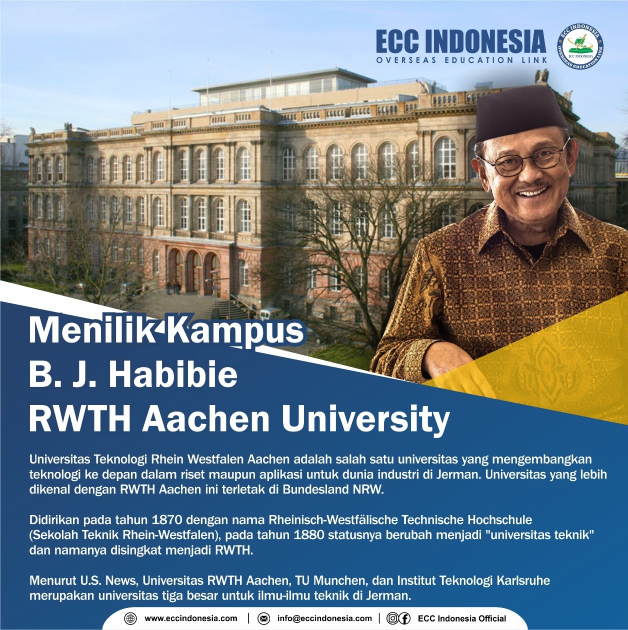 Menilik Kampus Bj Habibie Rwth Aachen University Jerman Ecc Indonesia